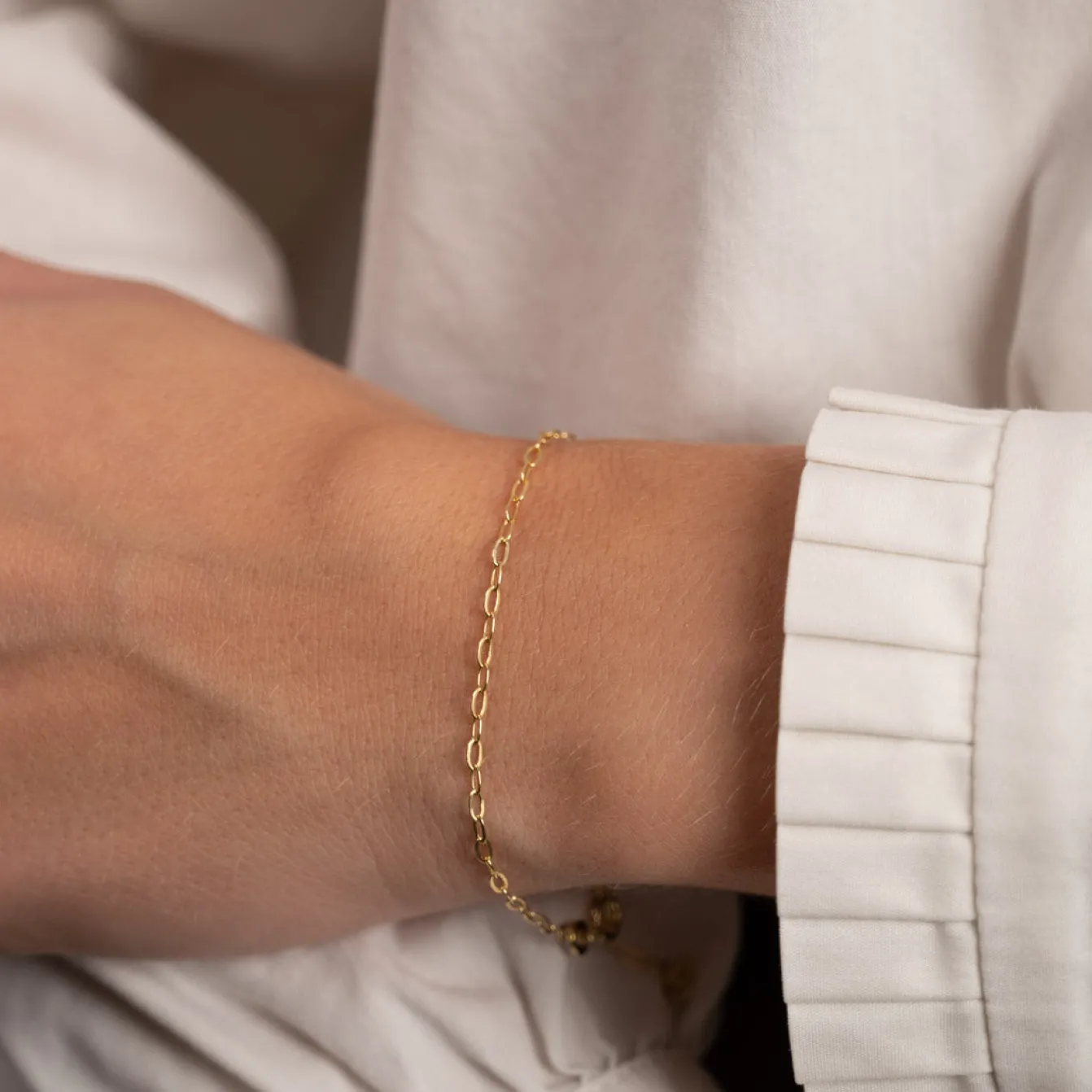 ALMA SMALL LINK GOLDEN BRACELET - Sisi Copenhagen