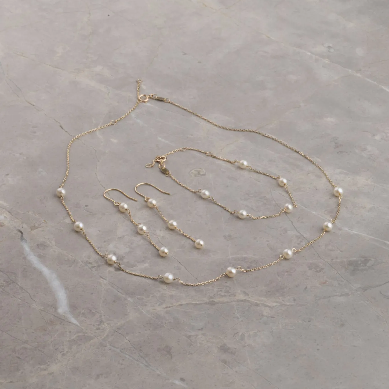 ERICA PEARL SOLID GOLD NECKLACE - Sisi Copenhagen