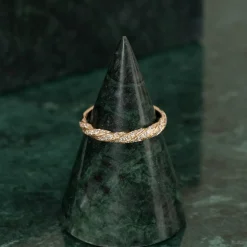 TWISTED ALLIANCE DIAMOND RING - 0.4ct - YG