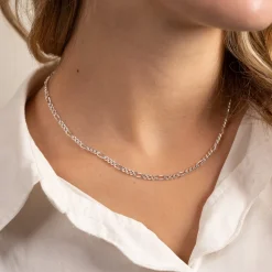 UMA MEDIUM FIGARO SILVER CHAIN - Sisi Copenhagen